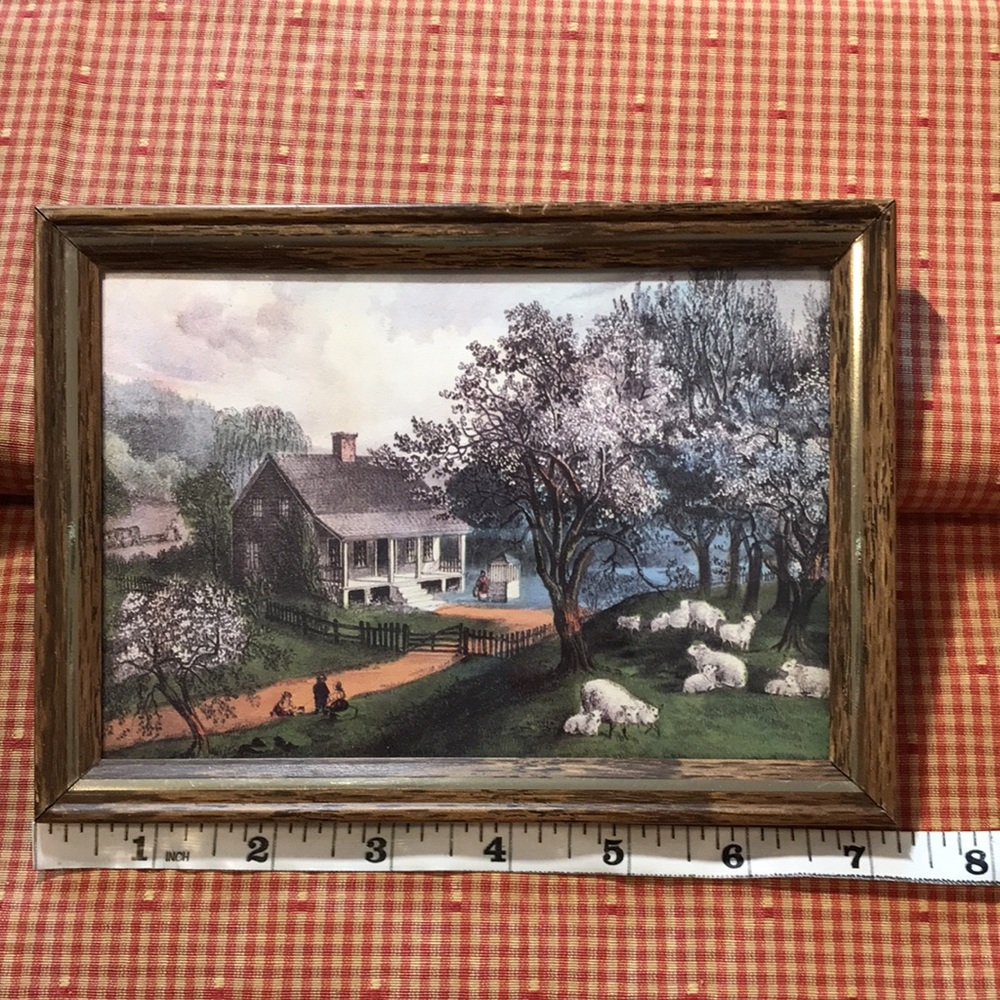Vintage Art Miniature Picture